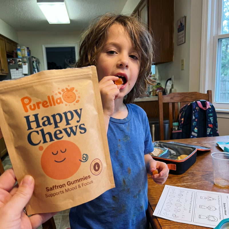 Customer holding product