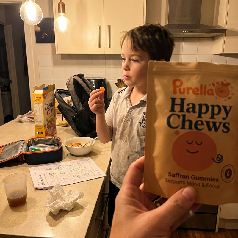 Customer holding product