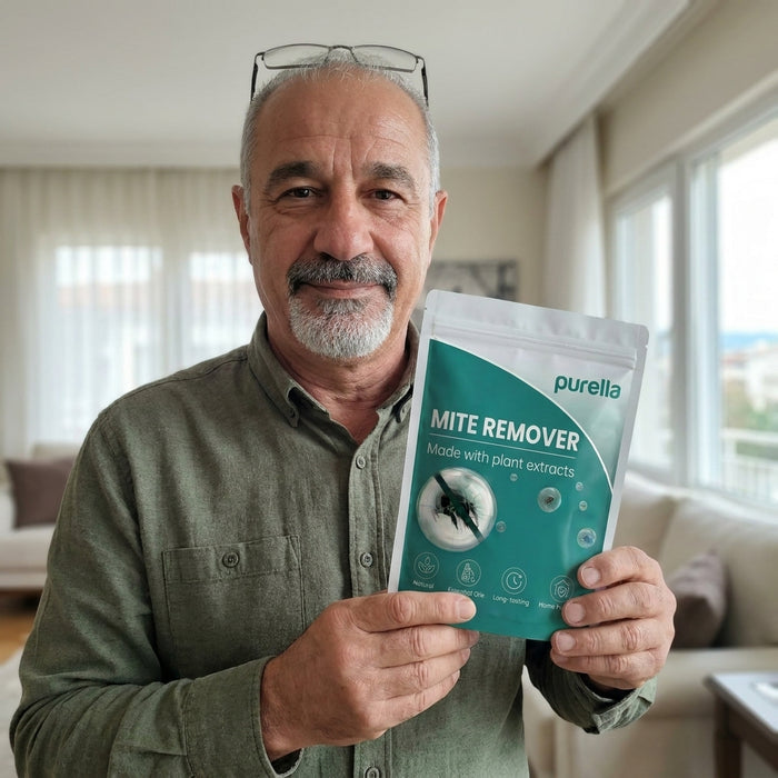 Customer holding product
