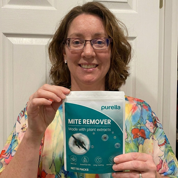 Customer holding product
